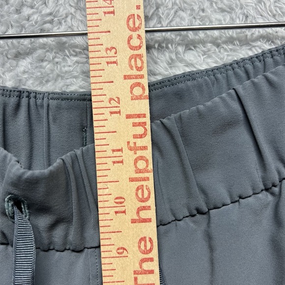 Lululemon Pants Womens 12 Gray On The Fly Crop Stretch Sweat Wicking Running Gym - Picture 11 of 12